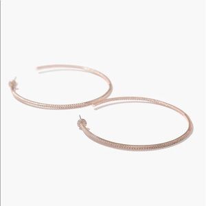 Large Rose Gold Hoops